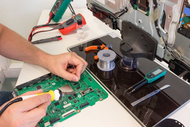 Rishi Electronics TV repair work 1